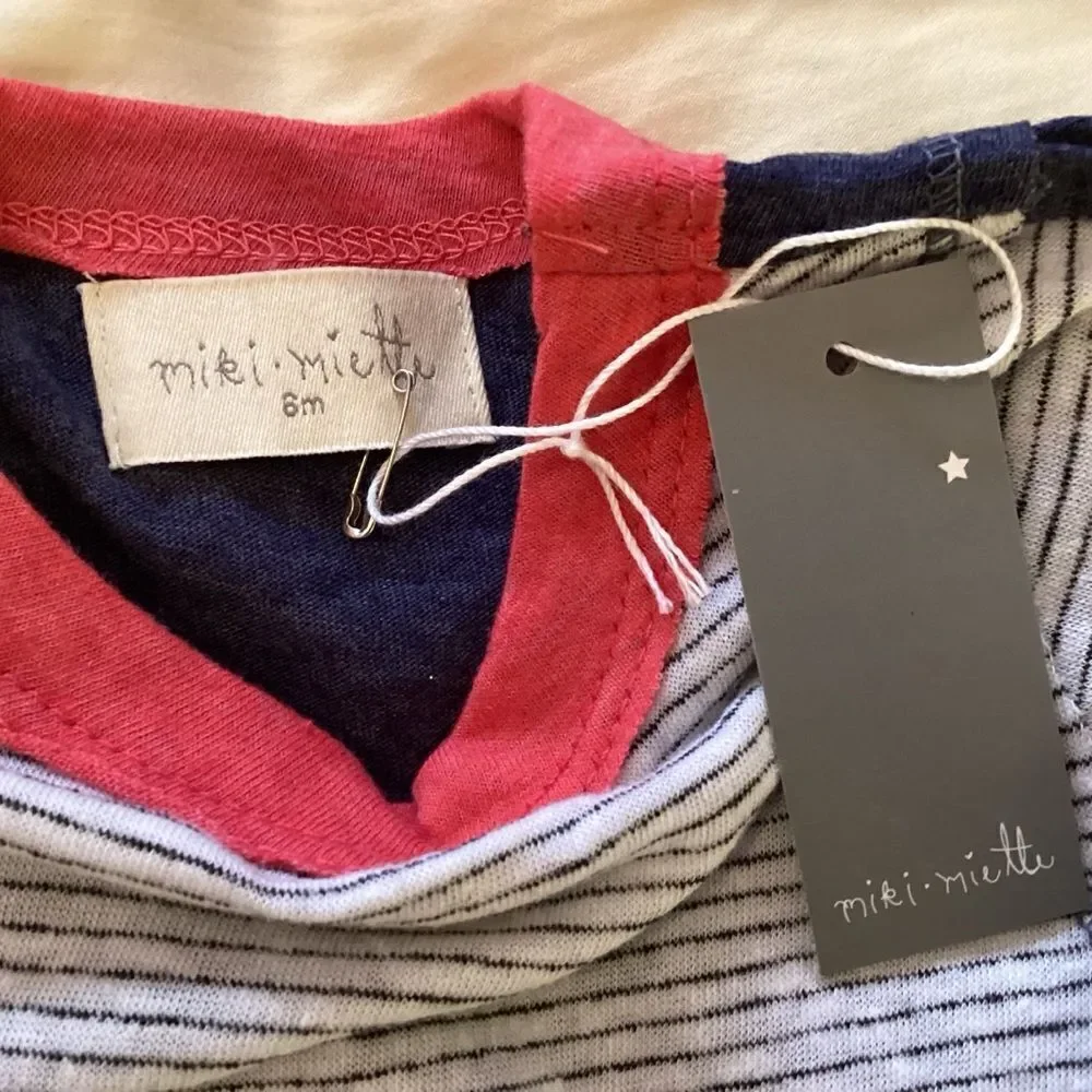NWY. Miki Miette Brand Baby Boys 6 mos. 2 pc Shorts & Top Set